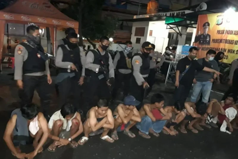 Polisi Bekasi Ringkus Pelaku Tawuran, Dua Nyawa Melayang