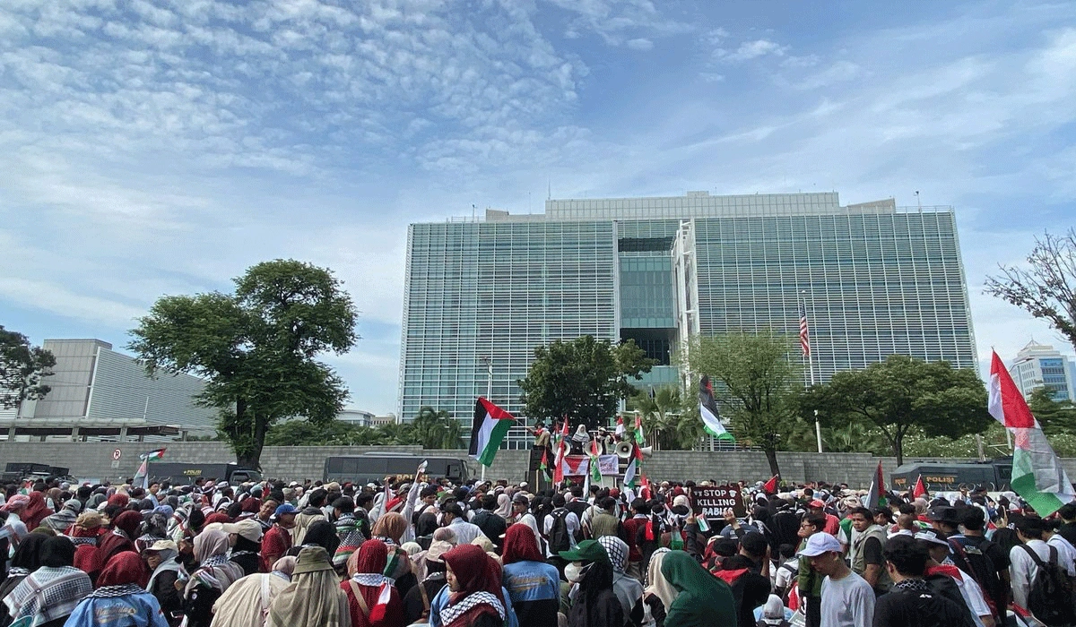 Ribuan Personel Gabungan Amankan Aksi Unjuk Rasa di Jakarta Pusat