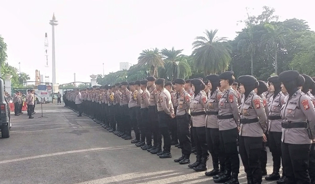 Demo Buruh di Monas, Polisi Tegaskan Larangan Aksi Anarkis Jaga Ketertiban