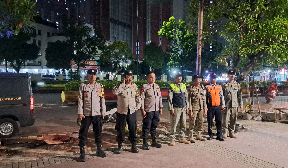 Sinergi Tiga Pilar Kemayoran, Menjaga Jakarta Tetap Kondusif Di Malam Hari