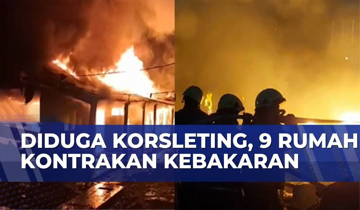 Kebakaran Hebat Guncang Sunter Agung! Rumah Kontrakan Ludes, Diduga Karena Korsleting